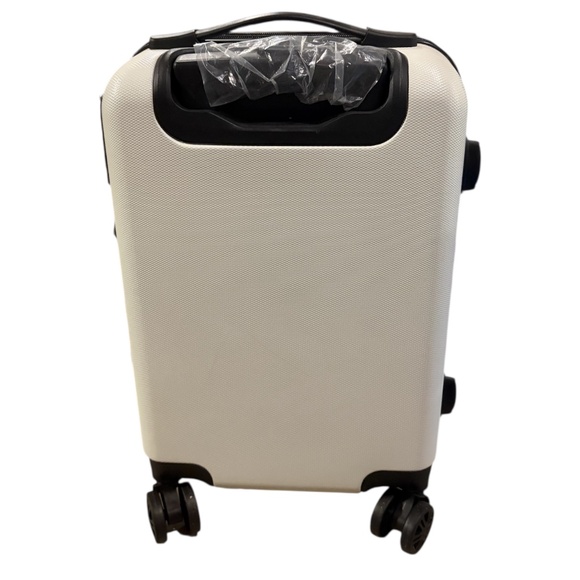 Hard Rock Resort White Suitcase with Hard Exterior and Lock - Picture 2 of 6